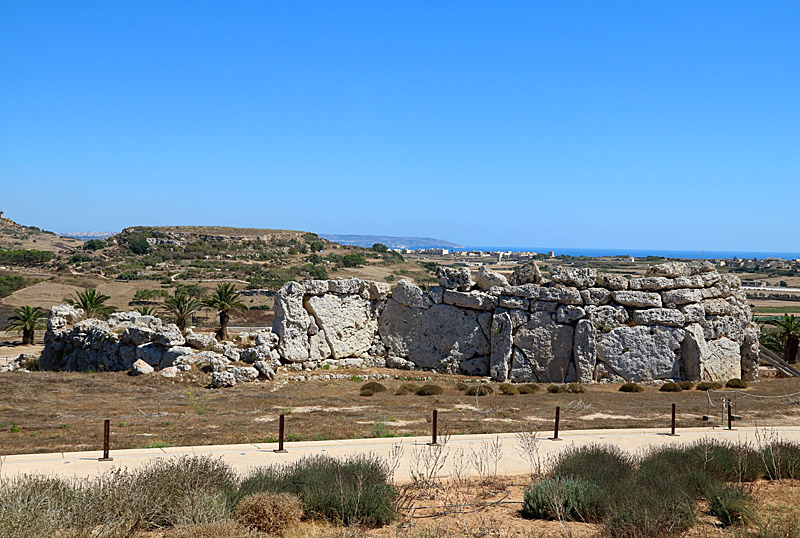 Malta - Gozo, Ggantija, múzeum neolit (2)