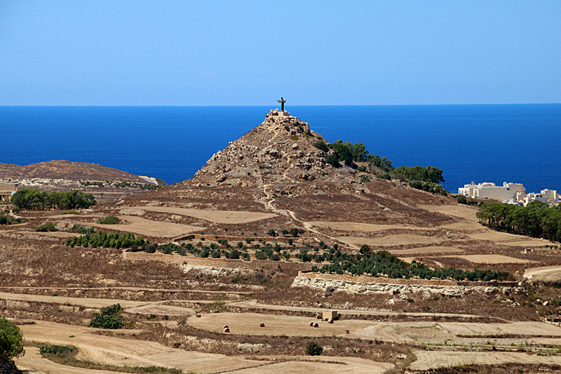 Malta - Gozo, socha Krista